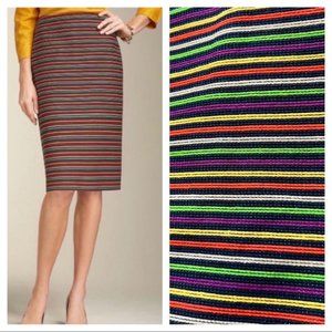 Talbots Multicolor Striped Pencil Skirt 6P